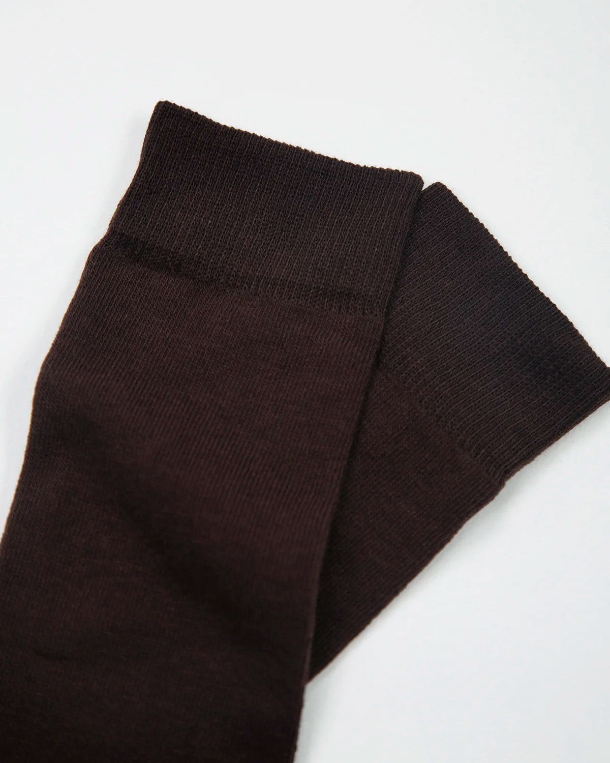 Medias Algodón Unicolor Chocolate